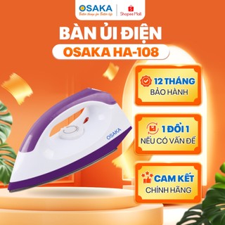 Bàn ủi khô là quần áo, chống cháy, siêu nhẹ_OSAKA HA-108 & HA-109_Màu Tím & Xanh