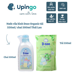 Nước rửa bình Dnee Organic Thái Lan chai 500ml - túi 650ml