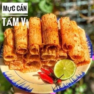 1KG Khô mực cán tẩm gia vị Khô mực cán miếng nguyên con ngon ngọt mặn thơm ít cay