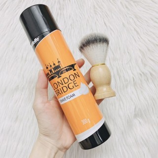 Kem cạo râu 300g - chính hãng Gillette Londo Bridge / Chổi Quét Bọt Cạo Râu Cán Gỗ hàng Cao cấp loại xịn - High Quality