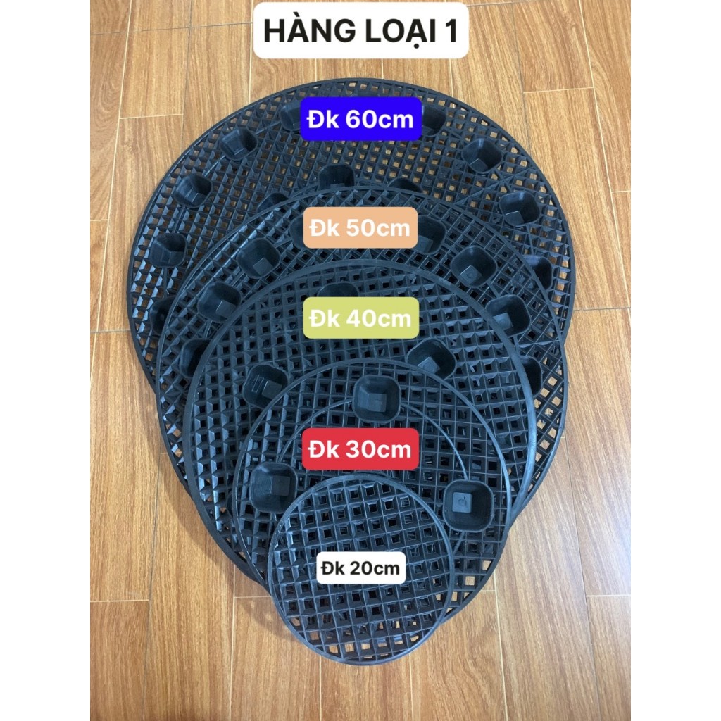 COMBO 5 ĐẾ BẦU ƯƠM THÔNG MINH V6, LÓT CHẬU TRỒNG CÂY ĐK 20CM, 30CM, 40CM,50CM,60CM