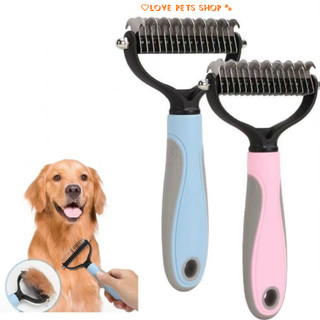 Lược chải lông và gỡ rối lông cho Chó Mèo hình bàn cào (tệp giấy) - Love Pets Shop