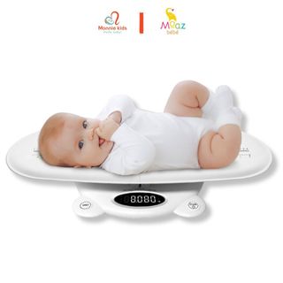 Cân điện tử Moaz Bebe MB084 đo chiều cao cân nặng sức khỏe cho bé sơ sinh - Monnie Kids