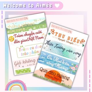 |NEW 2024| Sticker ngữ văn 8, tiêu đề văn học 8 Kết Nối Tri Thức | AIMÉE
