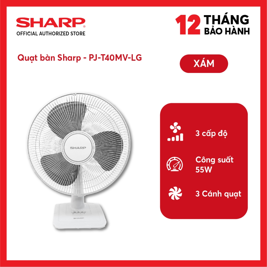 Quạt Bàn Sharp PJ-T40MV-LG