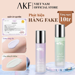  { AKF } Kem lót trang điểm dưỡng ẩm làm sáng da 3 trong 1 AKF-Kem nền che khuyết điểm- Kem nền vô hình dưỡng ẩm kiềm dầu 