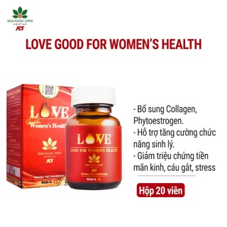  Love Good For Women's Health Viên Uống Tăng Cường Sức Khoẻ  Đẹp Da Cho Nữ - Hộp 20 viên 