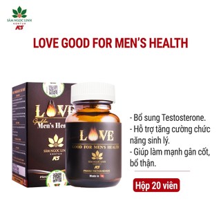  Viên Uống Sâm Ngọc Linh KonTum K5 - Love Good For Men's - Tăng Cường Sinh Lý Nam Hộp 20 Viên 