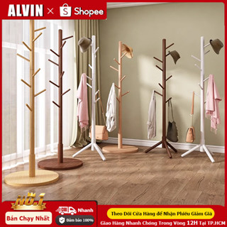Cây treo quần áo 100% gỗ tự 8 nhánh nhiên Giá Treo Quần Áo Đứng Các Loại Chất Lượng Cao