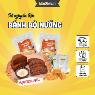 Set Tự Làm Bánh Bò Nướng, Bánh Bò Thốt Nốt Nhà Bee - Thành phẩm 2 bánh 400g đơn giản, siêu dễ