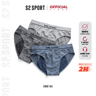 Quần sịp tam giác nam S2 SPORT quần lót nam cạp chun co giãn ôm khít mền mịn kháng khuẩn - SBF01