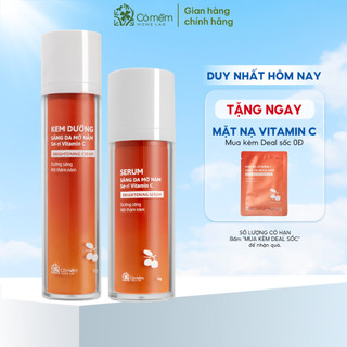 Bộ đôi dưỡng sáng da mờ thâm nám tàn nhang Vitamin C chiết xuất Sơ-ri Cỏ Mềm
