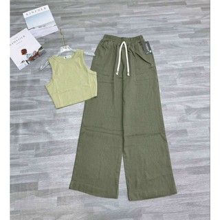 QUẦN LƯNG THUN SUÔNG LINEN