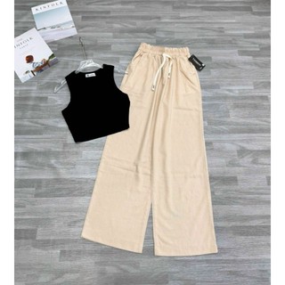 QUẦN LƯNG THUN SUÔNG LINEN
