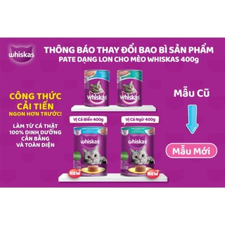 [Thùng 24 Lon] pate cho chó mèo pate whiskas 400g lon __ =>