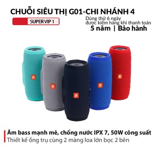 Loa bluetooth Charge 4 mini bass cực mạnh chống nước công nghệ ISO - Hàng chính hãng