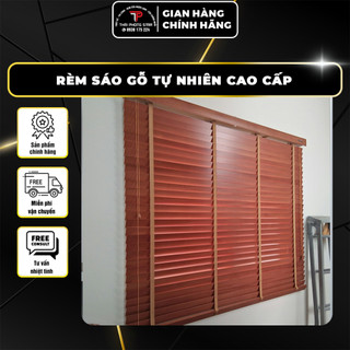 Rèm Sáo ThaiPhong Star - Rèm Sáo Gỗ Tự Nhiên Cao Cấp, Che nắng Cửa Sổ Phòng Ngủ Khách Vách Kính Văn Phòng