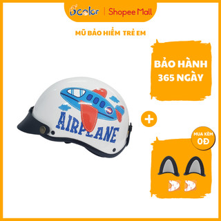 Mũ Bảo Hiểm B'color Trẻ em Màu Trắng Hình Máy Bay