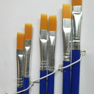 [MUA SỈ GIẢM 10%] [COMBO 2 BỘ] Cọ vẽ bộ (6 cây/bộ), cọ đầu dẹp (03411)