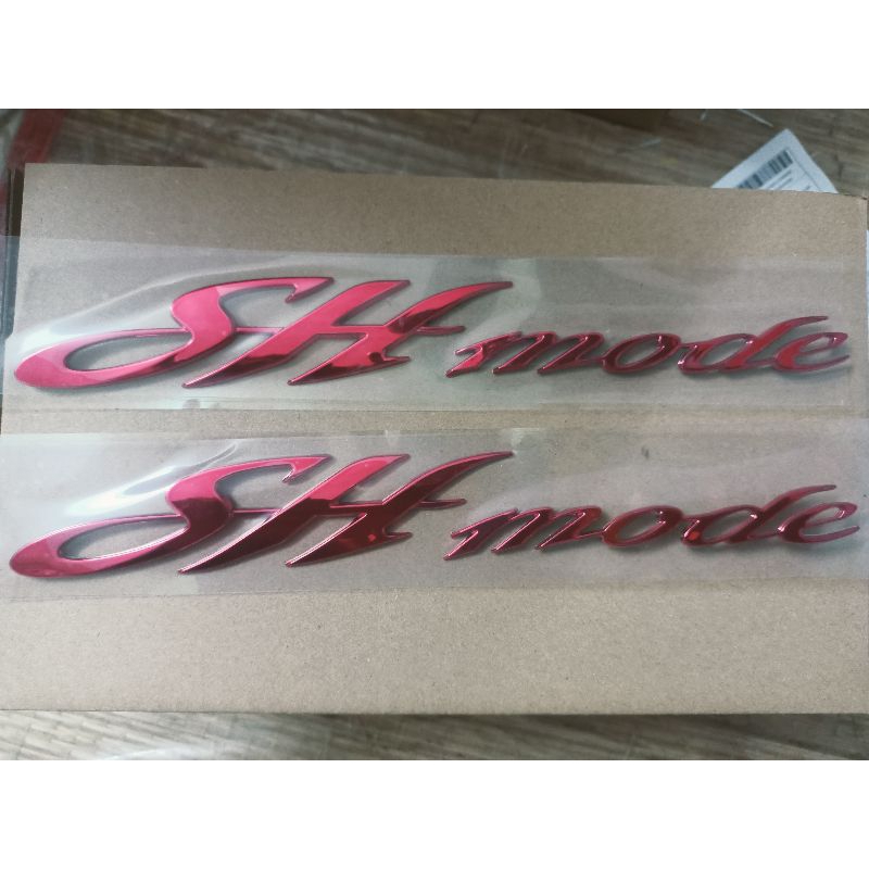 Bộ tem honda Sh Mode màu crôm Đỏ đời đầu
