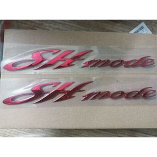 Bộ tem honda Sh Mode màu crôm Đỏ đời đầu