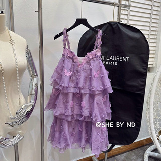 Đầm phối nơ ho cao cấp nd