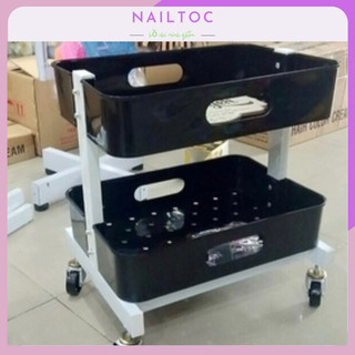 Xe đẩy nail spa 2 tầng nailtoc