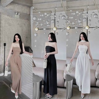 Jump cup ngực buộc dây cổ quần ống rộng chất tuyết mưa cao cấp phù hợp đi làm đi chơi D275