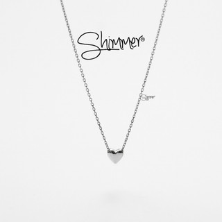 Dây Chuyền Nữ BẠC 925 CAO CẤP SHIMMER SILVER MINI HEART Mặt Hình Trái Tim Nhỏ - Quà Tặng Ý Nghĩa