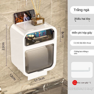 Hộp Đựng Giấy Vệ Sinh 2 Tầng , Hộp Đựng Giấy Hộp Giấy Vệ Sinh Có Kệ Để Điện Thoại(H