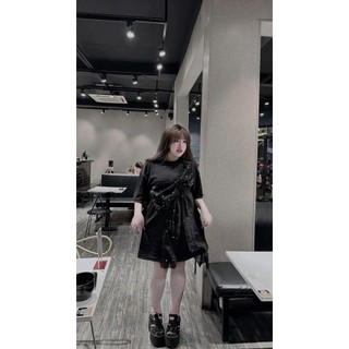 ĐẦM SUÔNG NƠ ĐÍNH HẠT BIGSIZE THƠ LÊ