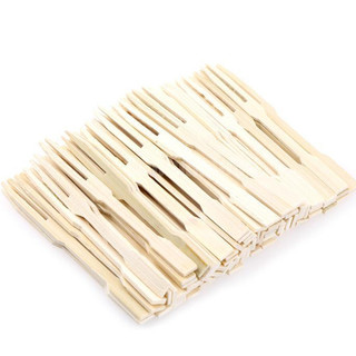  100 cái Nĩa gỗ nhỏ ăn trái cây 