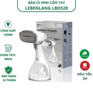 Bàn là hơi nước cầm tay LEBENLANG LBD528 thương hiệu Đức, công suất 1500W - 300ml - Bảo hành chính hãng 24 tháng