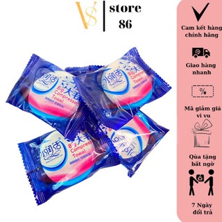 Set khăn tắm nén  dùng một lần chất liệu cotton ,kích thước 30 x 60 cm nhỏ gọn tiện lợi khi đi du lịch VS STORE