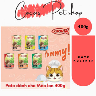Pate mèo Pate Kucinta lon 400g siêu thịt cá by Snappy tom