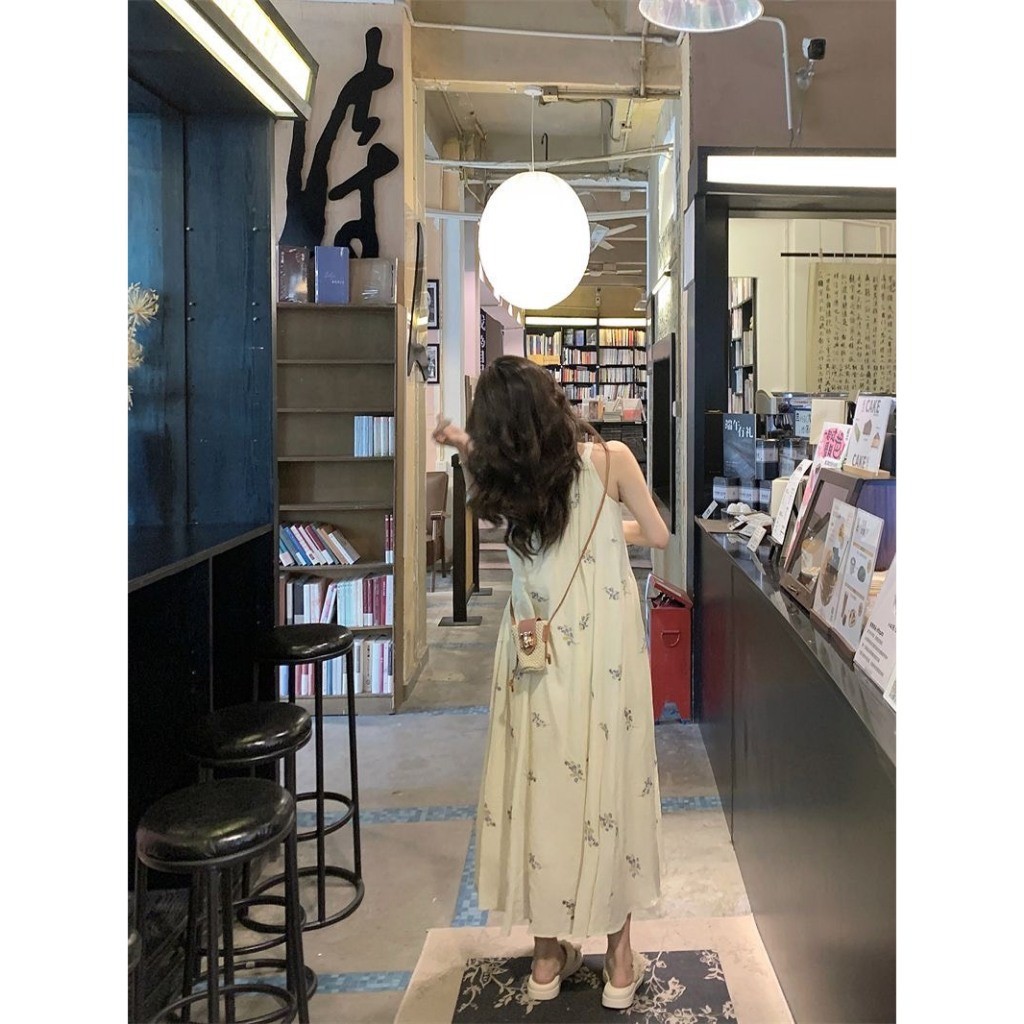 Đầm váy maxi dáng dài babydoll màu trắng thiết kế xoè rộng ba lỗ hàng QCCC tabao xu hướng Hàn HMH SP121 | BigBuy360 - bigbuy360.vn