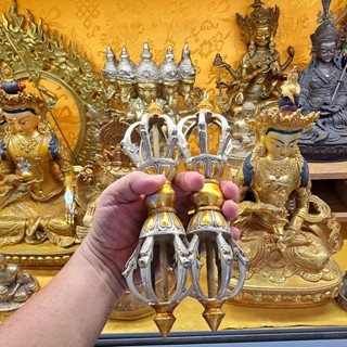 Pháp khí Mật tông Cặp Chày Kim Cang Thập Nhị Nhân Duyên