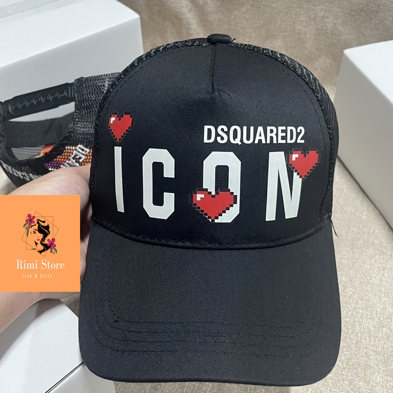Mũ lưỡi trai ICON _ Nón kết DSQ ICON Tym phối lưới cao cấp