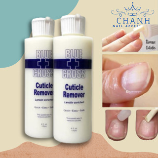 Nước Làm Mềm Da Nail Blue Cross  Mỹ - Kem Mềm Da Không Cần Ngâm Nước Dung Tích 177ml Chanh Nail