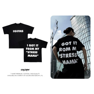 Áo Thun Local Brand Unisex STANDARK STRESS MAMA, áo Phông Unisex 100% Cotton 2 chiều Basic Tee