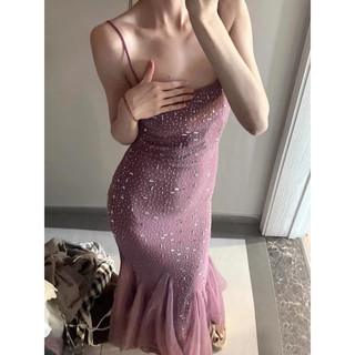 ĐẦM ÔM BODY ĐÍNH ĐÁ ĐUÔI CÁ XOÈ