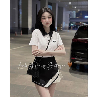 Set áo thun chân váy xéo bigsize 55-90kg