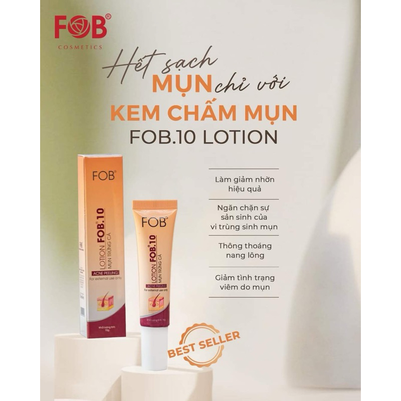 Kem chấm mụn lotion fob 10