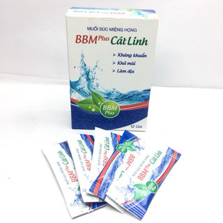Muối Súc Miệng Họng BBM Plus Cát Linh 12 Gói