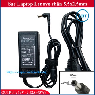 Sạc laptop lenovo 19v 3.42a chân 5.5x2.5mm - đường kính đầu sạc 5.5mm thay cho lenovo g460 g230 g430 g450