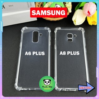 Ốp Samsung A6 PLUS / A8 PLUS Bảo Vệ Cam, Chống Sốc, Trong Suốt, Silicon
