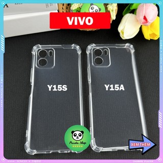 Ốp Vivo Y15S / Y15A Bảo Vệ Cam, Chống Sốc, Trong Suốt, Silicon