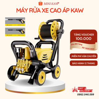 Máy Rửa Xe Công Nghiệp KAW Công Suất Lớn 3000W, Tầm Phun Xa 10M, Xịt Rửa Ô Tô, Xe Máy, Chuồng Trại