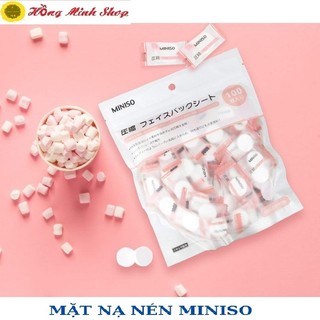 Set Mặt Nạ Giấy - Mặt Nạ Giấy Nén Miniso ( Set 5 viên)