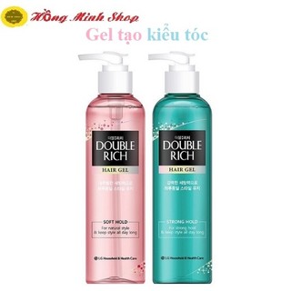 Gel Tạo Kiểu Tóc Double Rich Dưỡng Tóc Chắc Khỏe,Giữ Nếp Tự Nhiên (250ml)